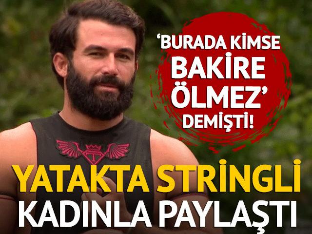 'Kimse bakire &ouml;lmez' demişti! Yarı &ccedil;ıplak yatak pozu