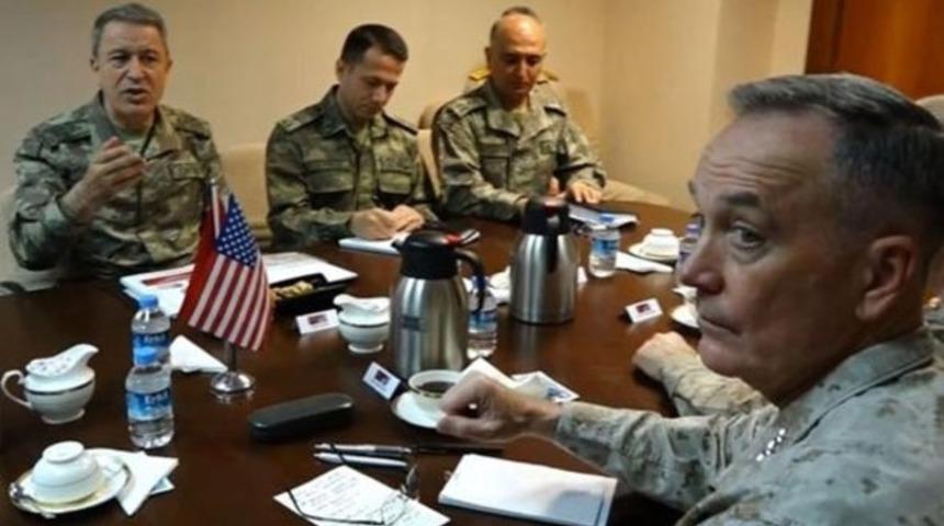 Hulusi Akar, ABD'li mevkidaşı ile g&ouml;r&uuml;şt&uuml;