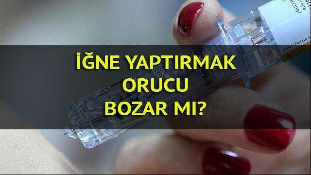 İğne yaptırmak orucu bozar mı? İşte Diyanet'e göre orucu bozan durumlar