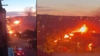 Son dakika: Rusya'da savaş uçağı yerleşim yerine düştü