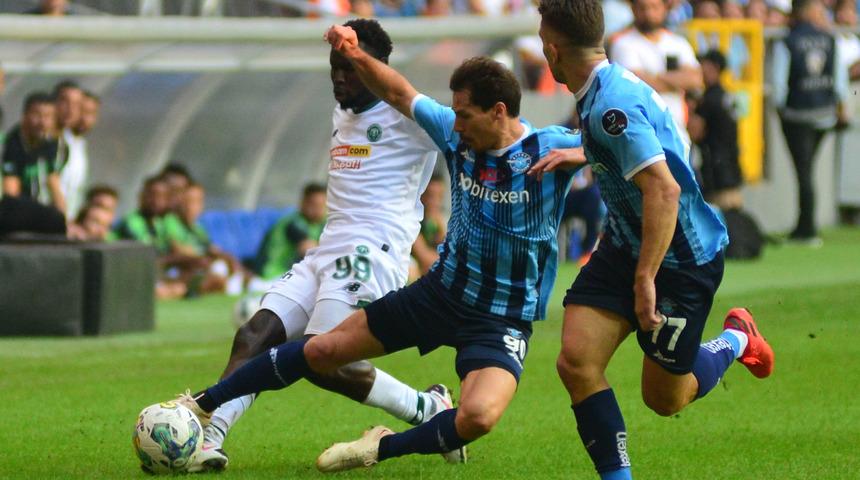 Adana Demirspor Konyaspor ile 1-1 berabere kaldı! Nefes kesen maçta puanlar paylaşıldı