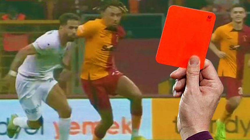 SON DAKİKA: Taraftarı çıldırtan an Galatasaray 10 kişi! 