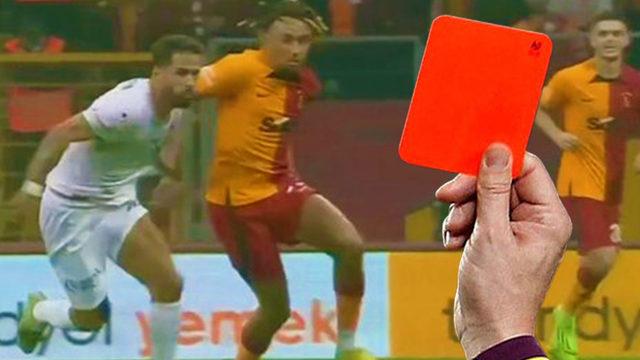 SON DAKİKA: Taraftarı çıldırtan an Galatasaray 10 kişi! 