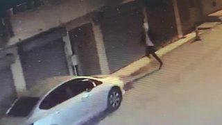 20 dakikada 21 aracın lastiğini kestiği anlar kamerada