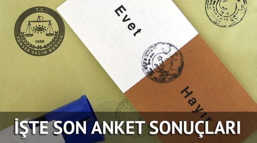 Referandum sonu&ccedil;ları: En son anket sonu&ccedil;ları ne diyor?