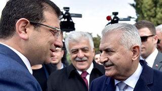 İBB Başkanı İmamoğlu Binali Yıldırım'a 'geçmiş olsun' ziyareti