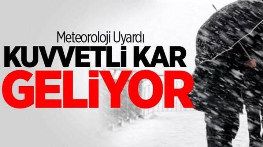 Son Dakika Meteoroloji Uyardı Şiddetli Kar Geliyor Hangi İllerde Etkili Olacak?