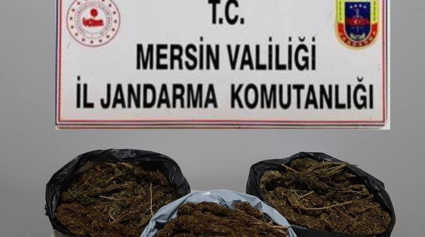 Mersin&rsquo;de 10 kilo 248 gram skunk ele ge&ccedil;irildi