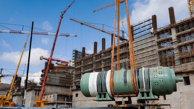 Akkuyu NGS’de 1’inci ünitenin basınç kompansatörü kurulumu tamamlandı