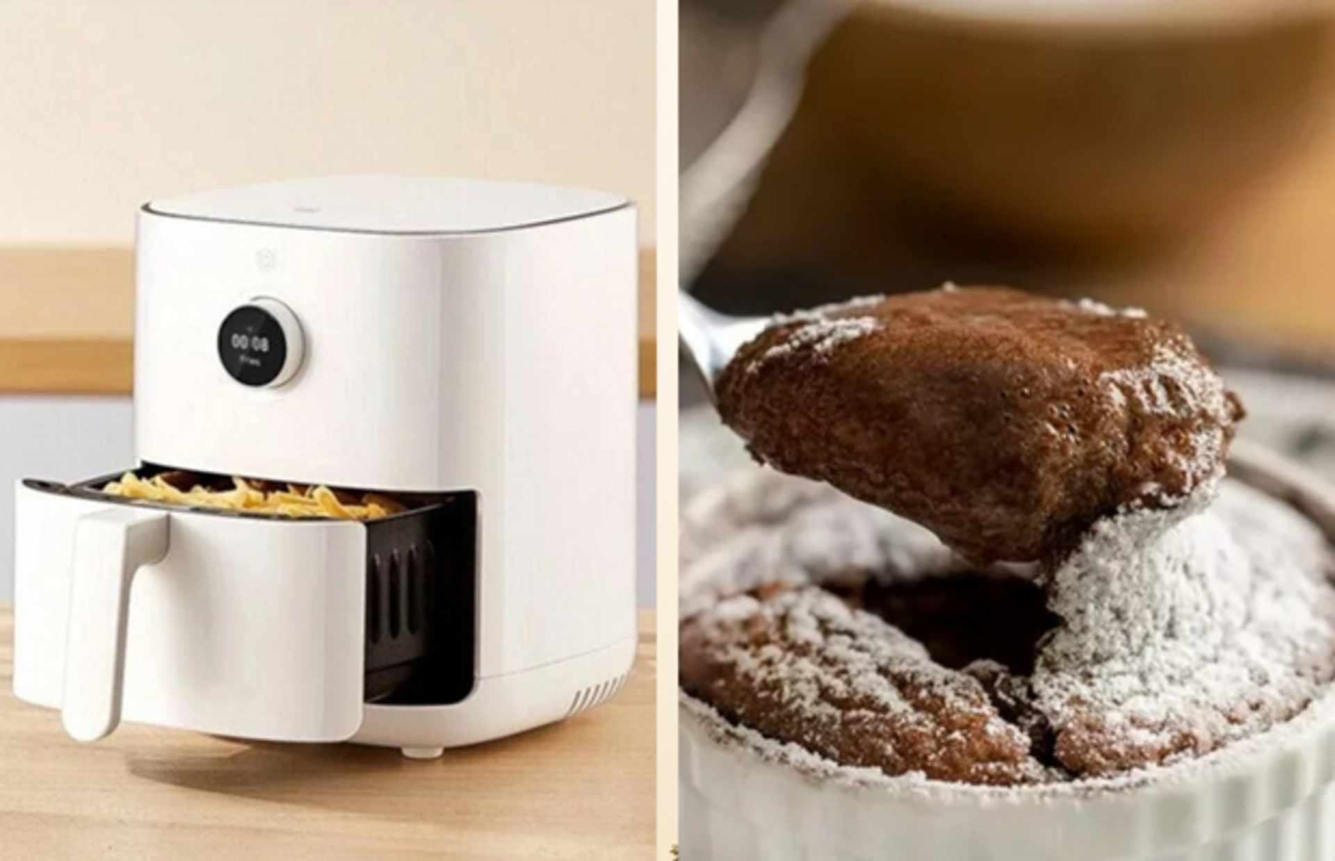 Airfryer ile sadece yemek değil tatlı da yapabilirsiniz! İşte airfryerda sufle tarifi