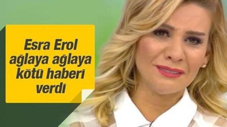 Esra Erol Canlı Yayında Ağlaya Ağlaya K&ouml;t&uuml; Haberi Verdi