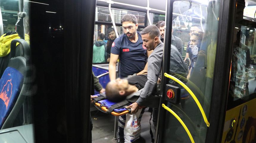 Şanlıurfa'da ilginç olay! Vurulduğundan habersiz otobüse bindi, bir anda yere yığıldı