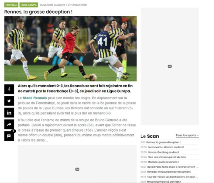 Hocaları "Biz aptalız" demişti! Avrupa basını Fenerbahçe-Rennes maçını böyle gördü G2