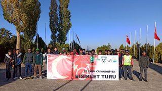 29 Ekim Cumhuriyet Bayramı için pedal çevirdiler