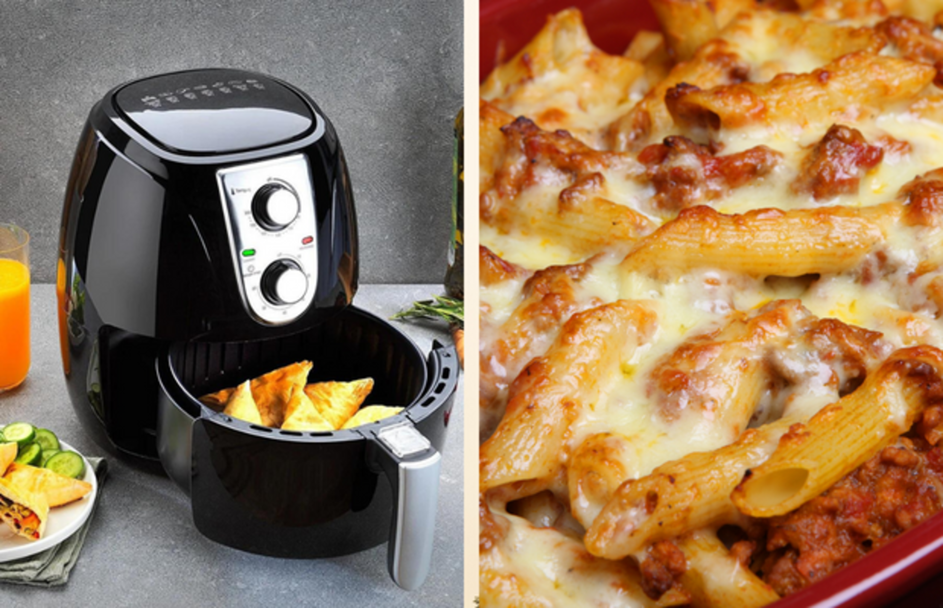 Airfryerda kolay ve hızlı bir şekilde fırın makarna yapın!