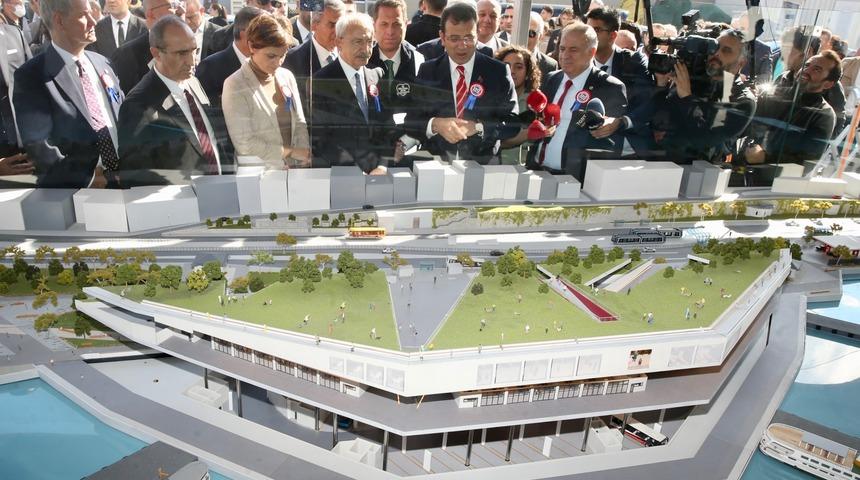 CHP Genel Başkanı Kılıçdaroğlu, Kabataş Transfer Merkezi projesini inceledi