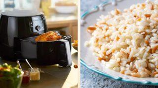 İlk duyduğunuzda inanması güç gelse de Airfryer ile tane tane pilav tarifi