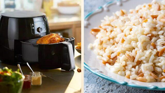 İlk duyduğunuzda inanması güç gelse de Airfryer ile tane tane pilav tarifi