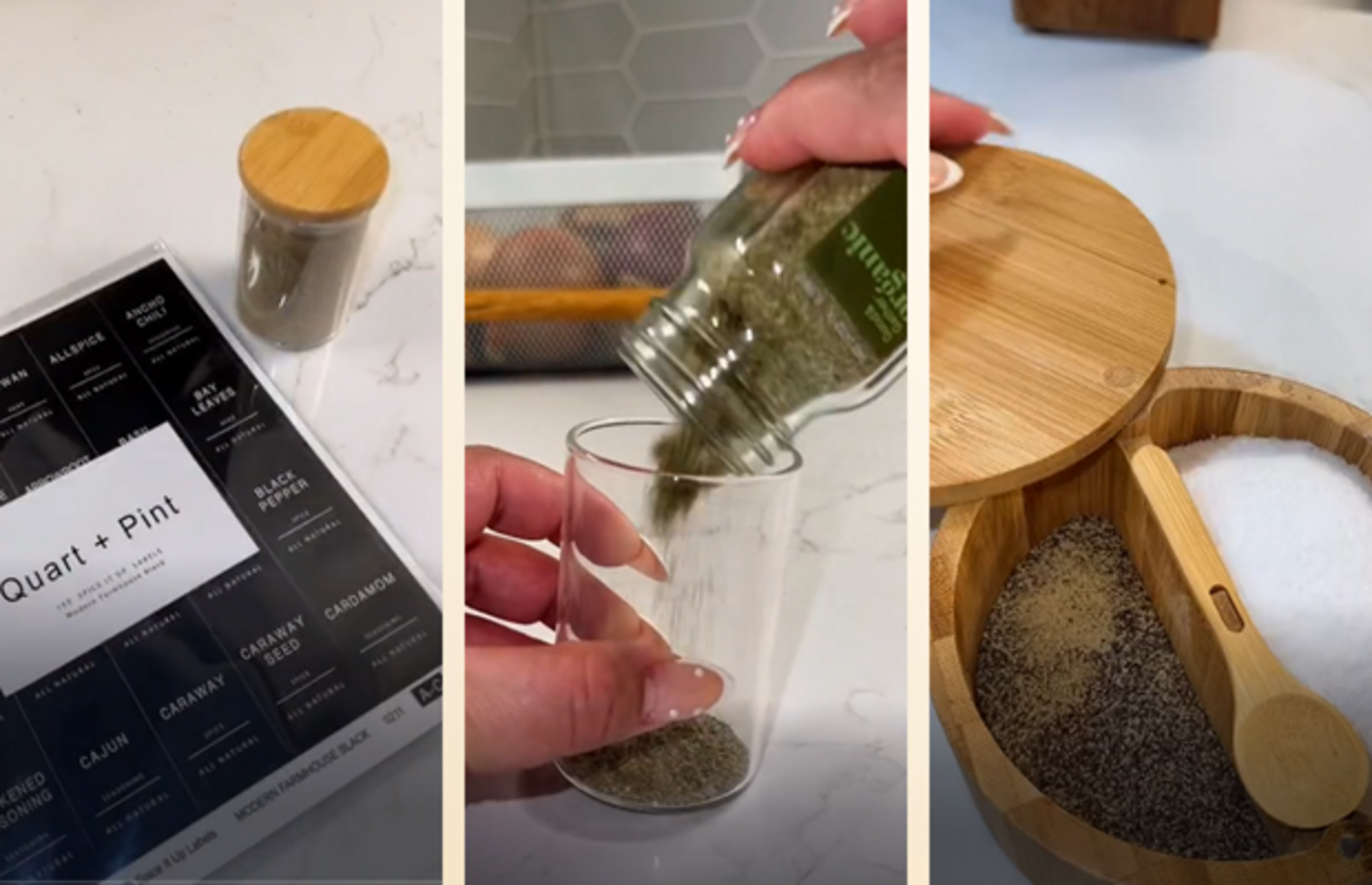 Mutfaktaki baharat dolabınızı temiz ve düzenli bir hâle getirmeniz için ürün önerileri