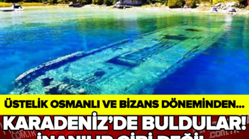 Dünyada Eşi Benzeri Görülmemiş Osmanlı Bizans Dönemi Ait Tarihi Eserler Karadenizde Bulundu