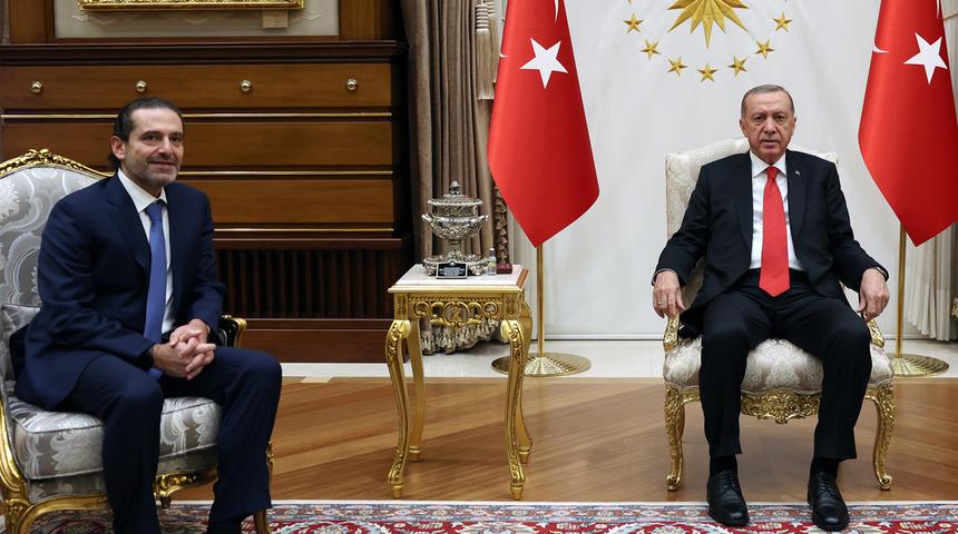 Cumhurbaşkanı Erdoğan, eski Lübnan Başbakanı Saad Hariri'yi kabul etti