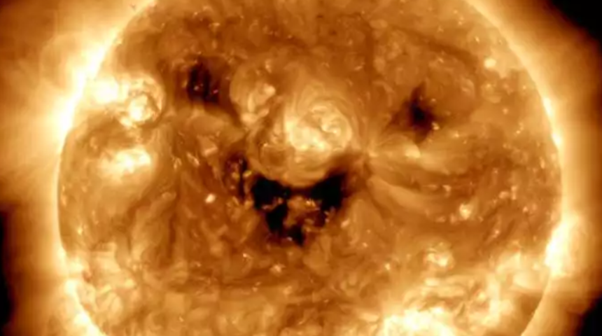 NASA’dan heyecanlandıran fotoğraf! Güneş’i gülümserken yakaladı... “Peynir de”