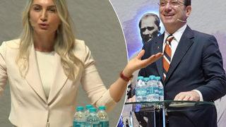 Dilek İmamoğlu'ndan sonra kürsüye çıktı, söyledikleriyle salondakileri gülümsetti... Ekrem İmamoğlu'ndan eşine: Benden dolayı