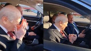 Devlet Bahçeli TOGG’a dua ederek bindi! Test sürüşünü ise Mustafa Şentop yaptı…