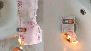 Türk lirasına büyük saygısızlık! Sosyal medyadaki skandal görüntüler ekipleri harekete geçirdi