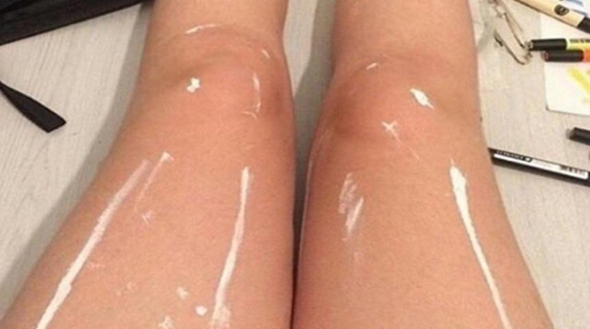 İnternet alemini ikiye b&ouml;len &lsquo;parlayan bacaklar&rsquo;