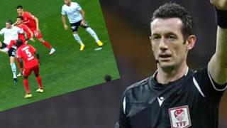 Önce 'devam' dedi, sonra VAR'a gitti! Beşiktaş Ümraniyespor maçında 4. dakikada penaltı... İşte o pozisyon