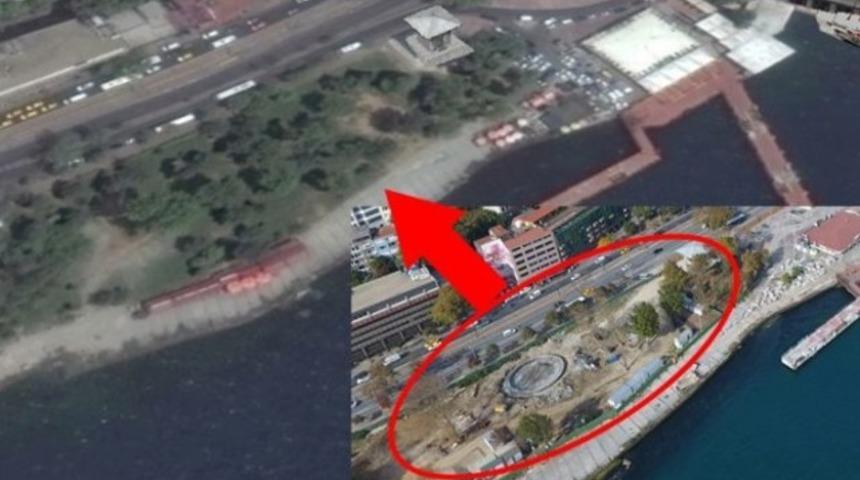 Kabataş projesi havadan görüntülendi: Fındıklı’da tüm ağaçlar kesildi, sahil betona gömüldü