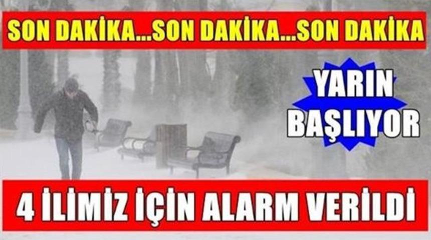 Son Dakika Meteoroloji 4 İl İçin Az Önce UyardıŞiddetli Geliyor İşte O İller