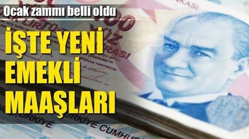 Ocak Zammı Kesinleşti İşte Emekli'nin yeni Maaşları Ne Kadar zam Geldi