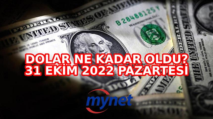 Dolar ne kadar? Euro kaç TL? 31 Ekim 2022 sterlin, euro, dolar canlı alış satış fiyatları!