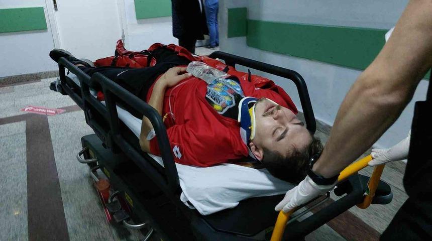 Yamaç paraşütü ile düşen uzman çavuş ölümden döndü