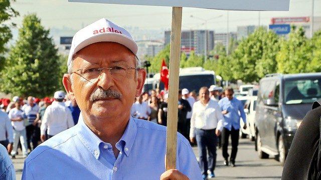 Kılıçdaroğlu'nun Adalet Yürüyüşü'ne sürpriz destek