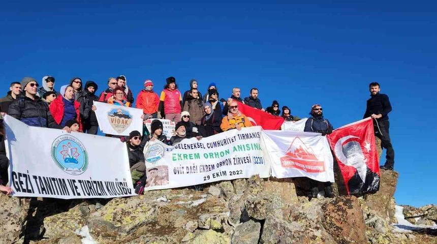 Rize&rsquo;de 17. Cumhuriyet tırmanışı yapıldı