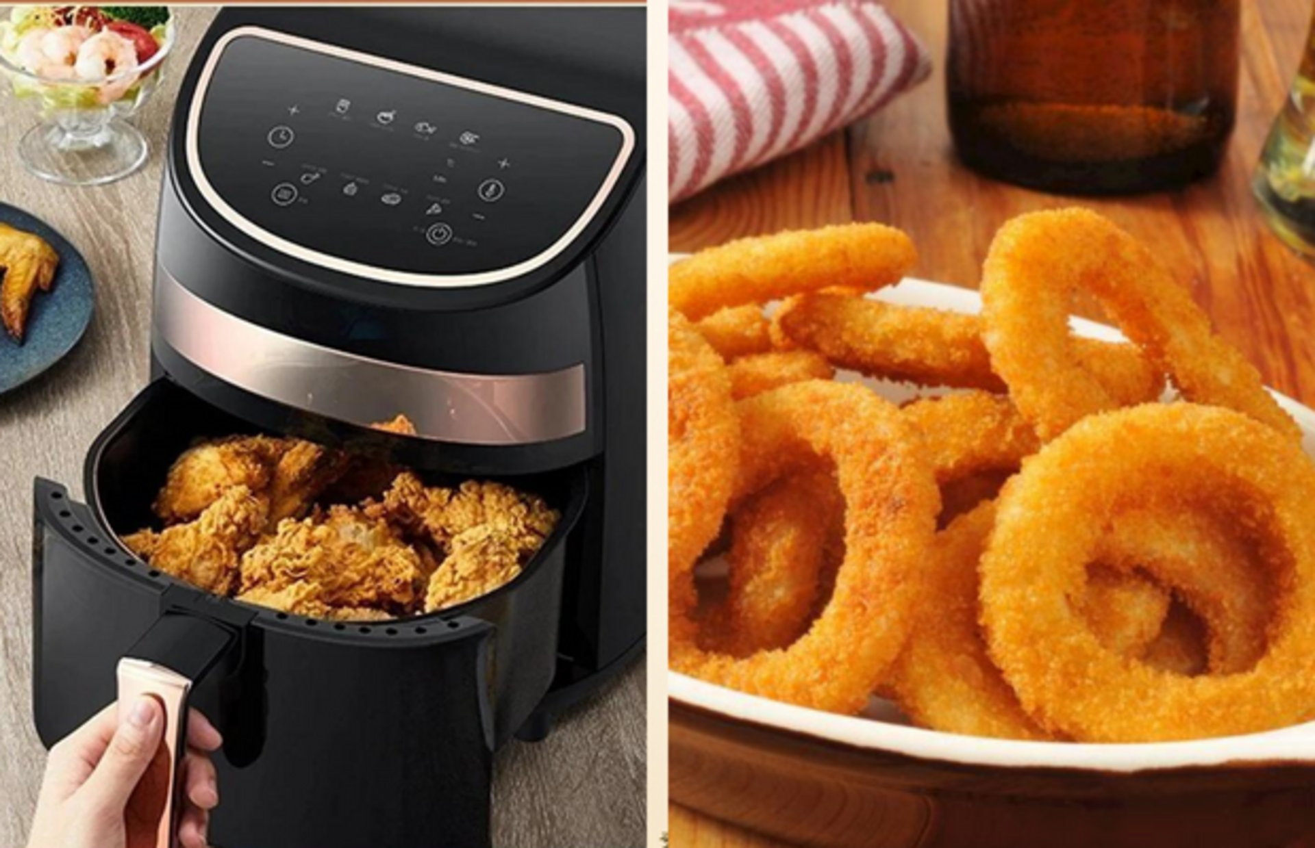 Fast food lezzetlerini sofrasına taşımak isteyenler için airfryerda soğan halkası tarifi