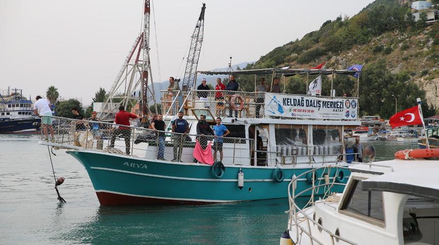 Hatay'da aslan balığı avlama yarışması yapıldı