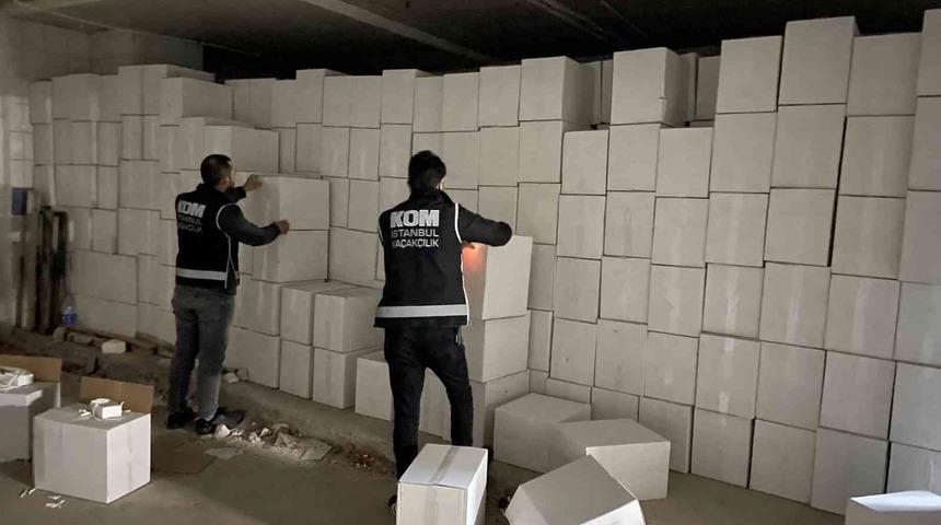 İstanbul’da kaçak tütün operasyonu! Piyasa değeri 33 milyon lira