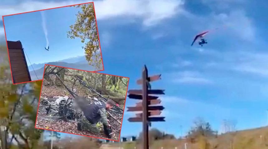 Kendi ölümüne uçtuğundan habersizdi! Çakıldığı vadinin ortasında alevler içinde can verdi