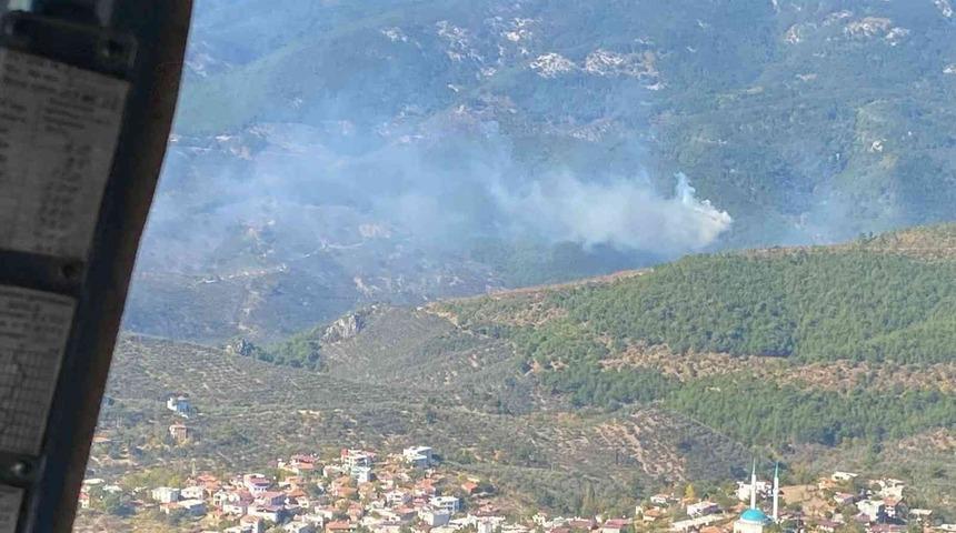 Kazdağlarında orman yangını başladı
