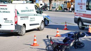 Kamyon elektrikli bisiklete çarptı: 1 ölü, 1 yaralı