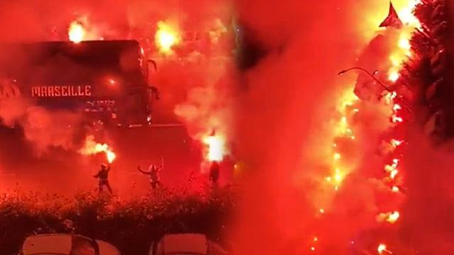 Marsilya taraftarı işi biraz abarttı! 12 bin kişiyle inanması zor gösteri...