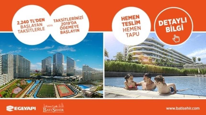 Batışehir&rsquo;de her şey var peşinat yok!