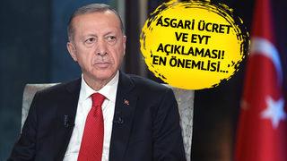 SON DAKİKA | Cumhurbaşkanı Erdoğan asgari ücret ve EYT için 'geri sayımı' başlattı! Canlı yayında 'en önemlisi' diyerek duyurdu
