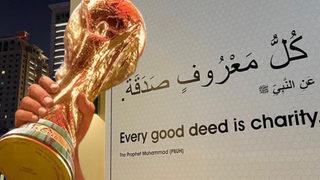 2022 FIFA Dünya Kupası öncesi Katar'dan dikkat çeken hamle! Hadisleri İngilizce'ye çevirip panolara astılar