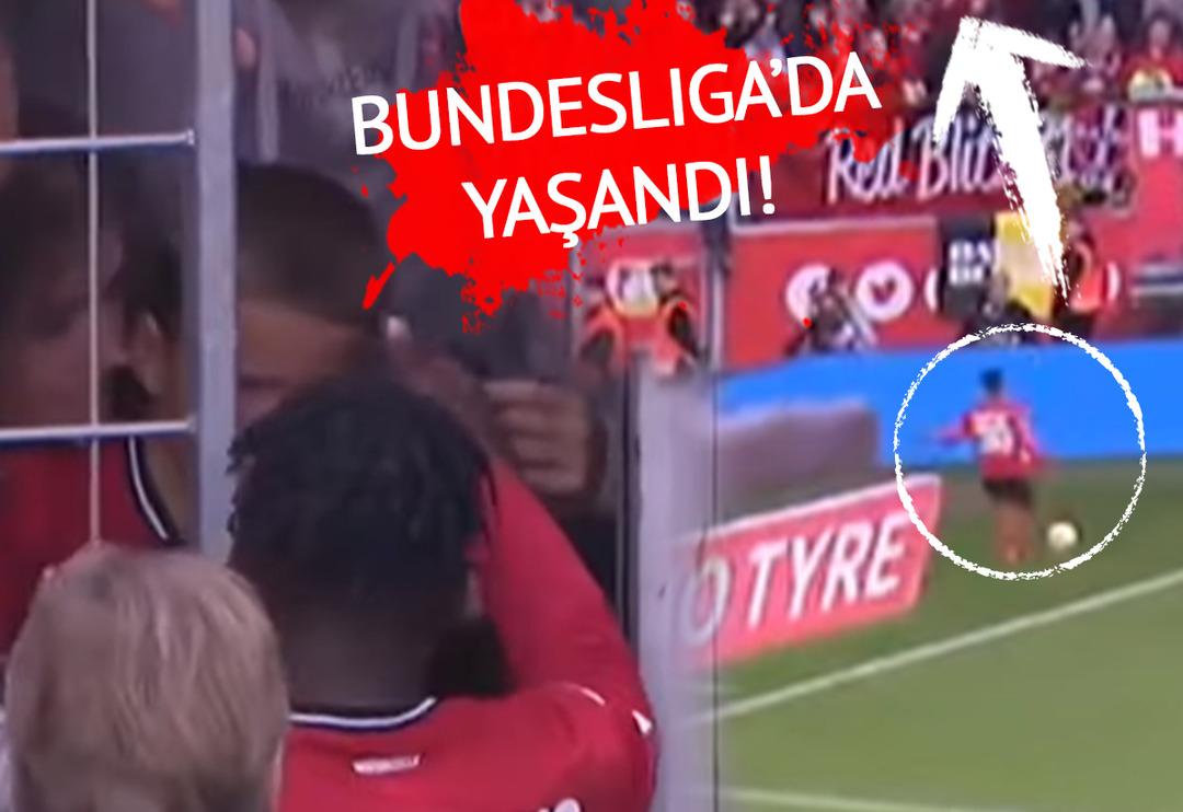 D&uuml;nya futbolunda &ouml;rneği yok! Ağladığını fark etti, sahayı terk edip yanına koştu... T&uuml;m stat bir anda alkışlamaya başladı