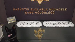 Rize'de 1,7 kilogram metamfetamin ile yakalanan zanlı tutuklandı